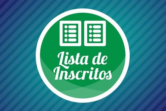  Lista preliminar de inscrições